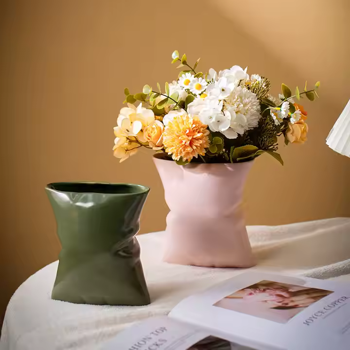 The Crimp Series – Modern Glaze Vases