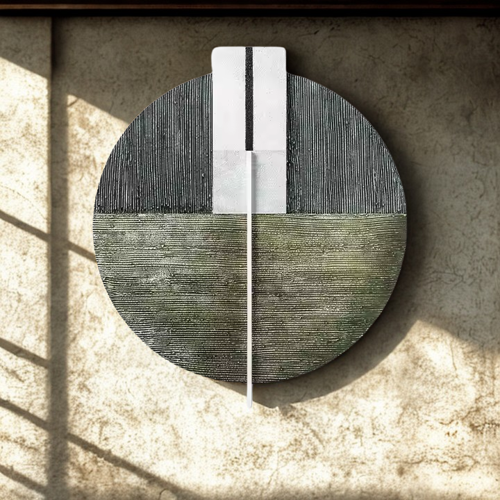 The Divide Disc – Textured Wall Relief
