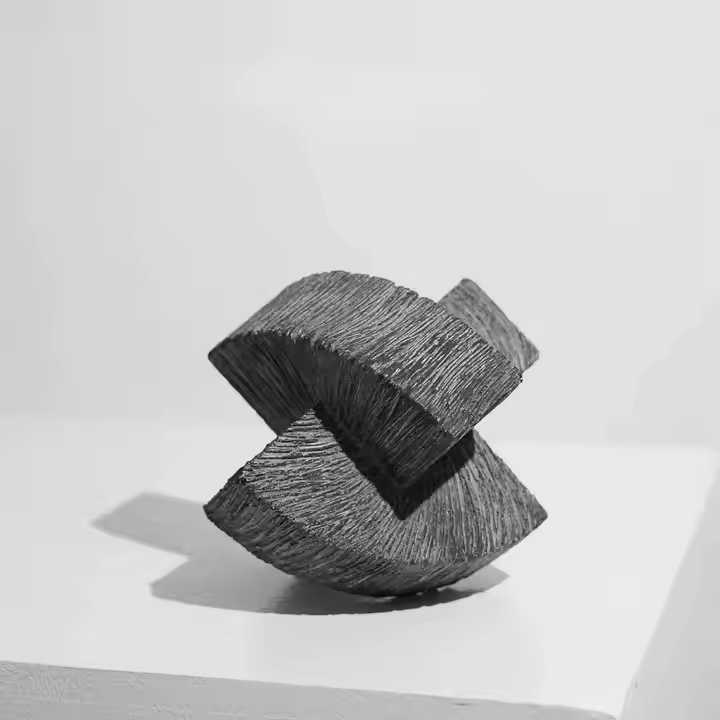 The Fold Core – Textured Geometric Sculpture