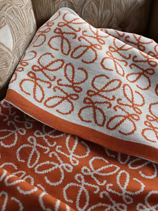 The Terra Script – Patterned Knit Throw